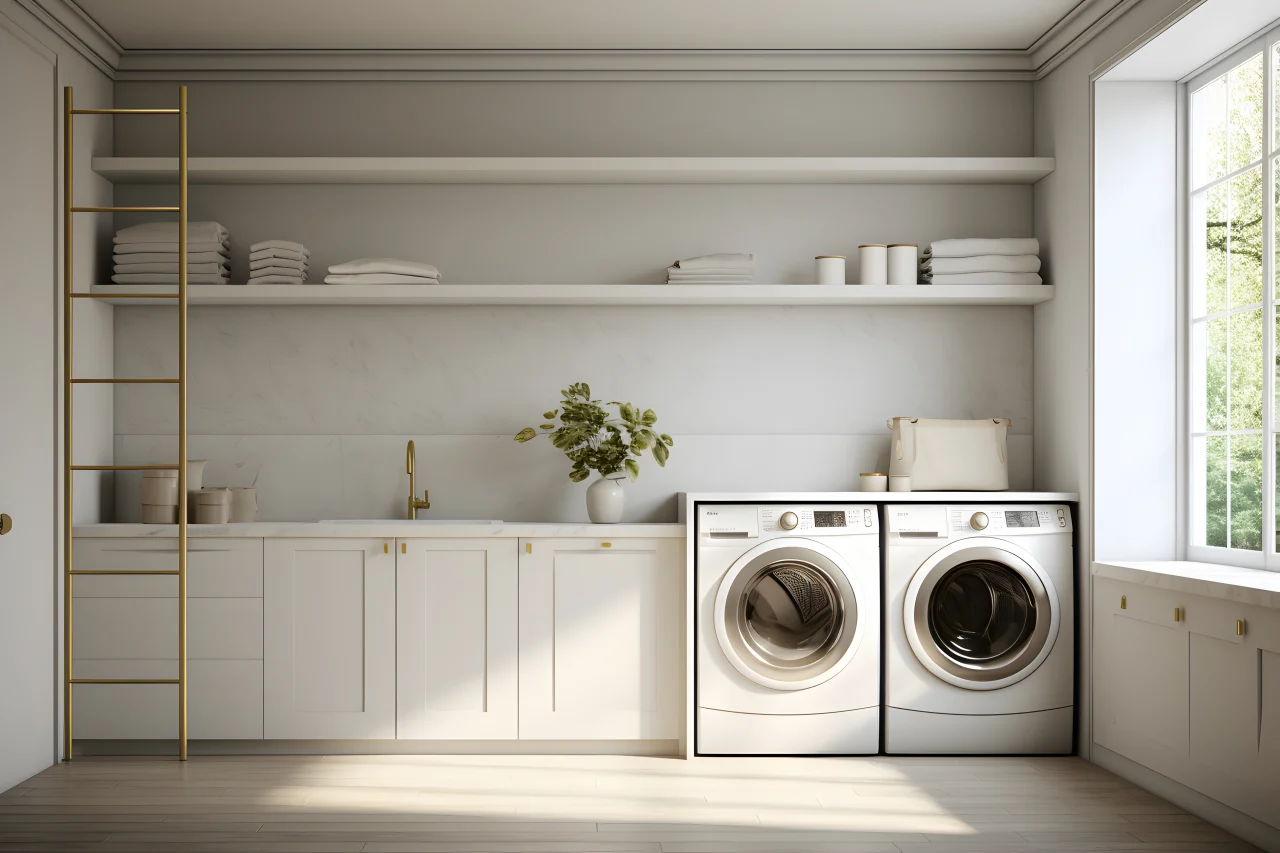 White shaker kitchen