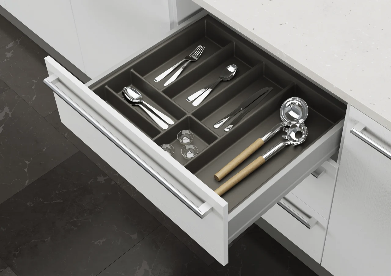 Integrated cabinet storage